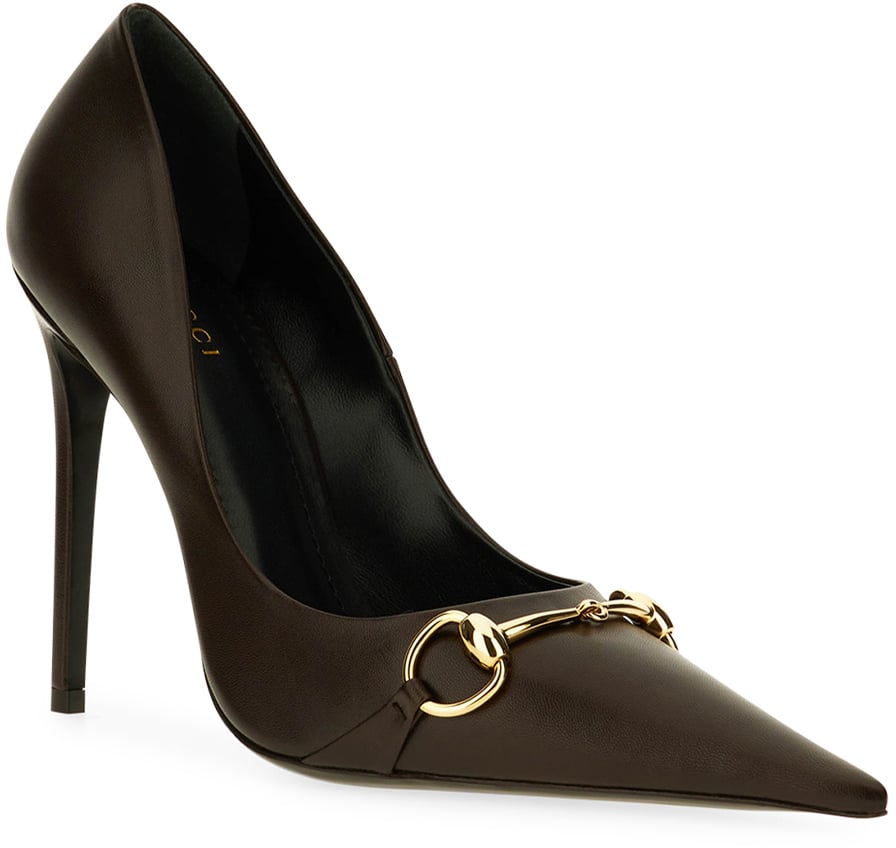 Gucci Brown leather pumps