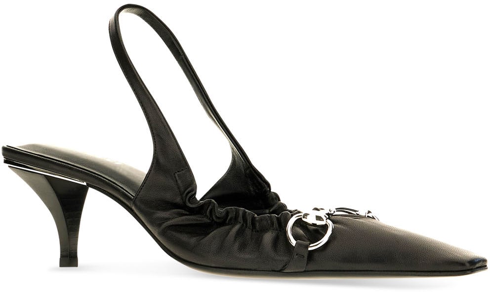 Gucci Black nappa pumps