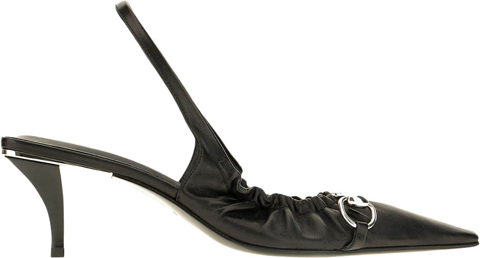 Gucci Black nappa pumps