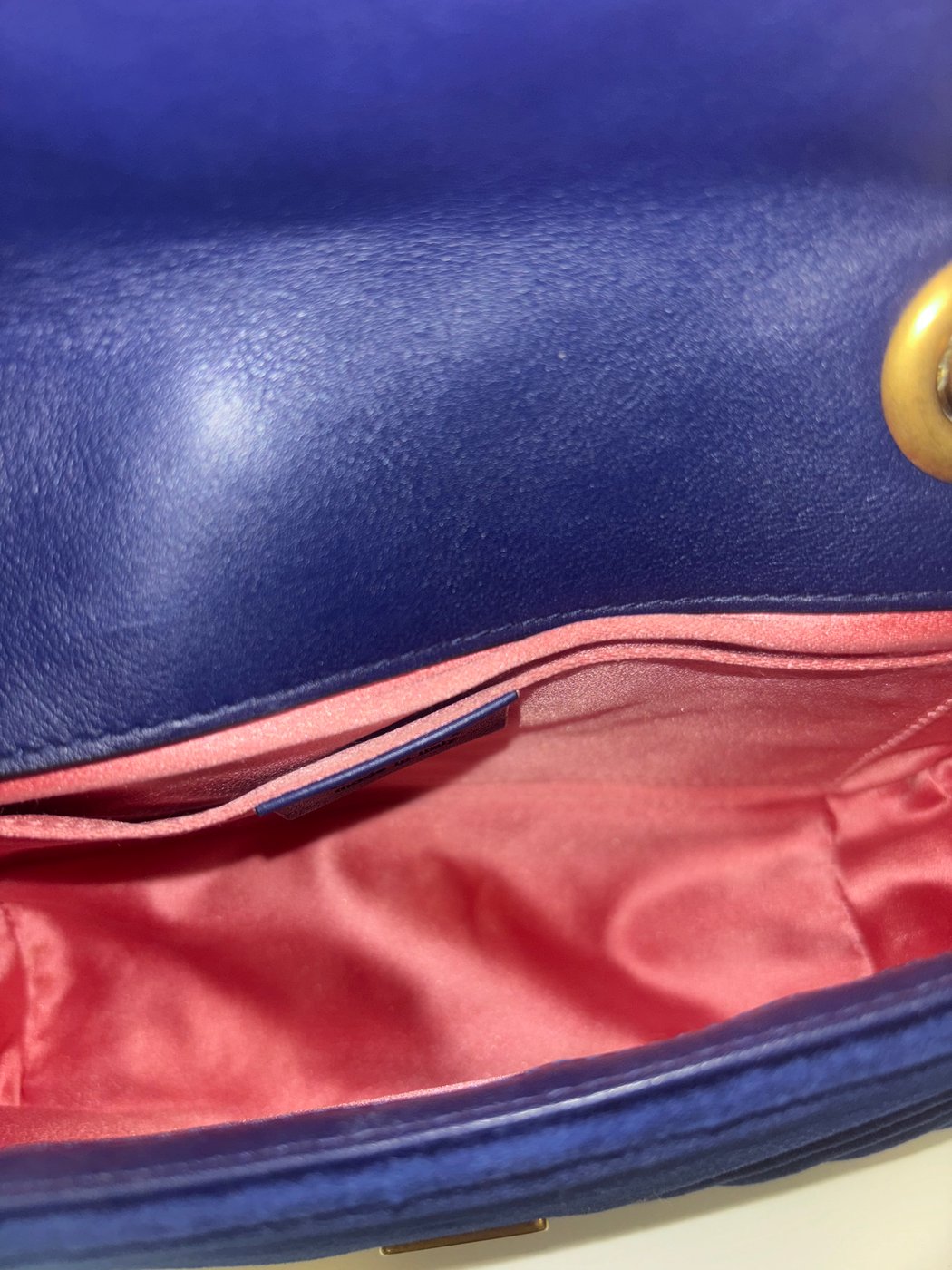Gucci GG Marmont Flap Matelasse Velvet Mini
