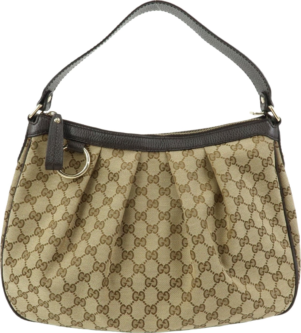 Gucci Sukey Hobo GG Canvas with Leather Medium