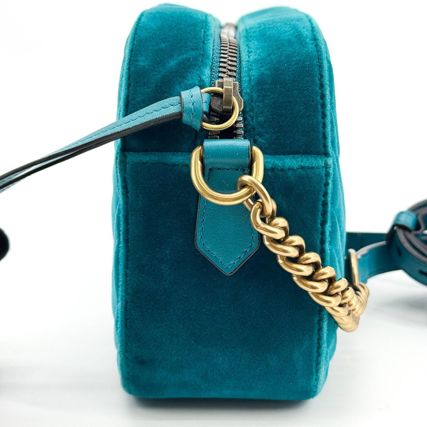 Gucci GG Marmont Matelasse Velvet Small