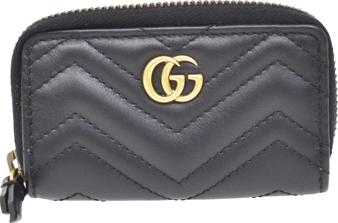 Gucci GG Marmont Zip Around Matelasse Leather Small