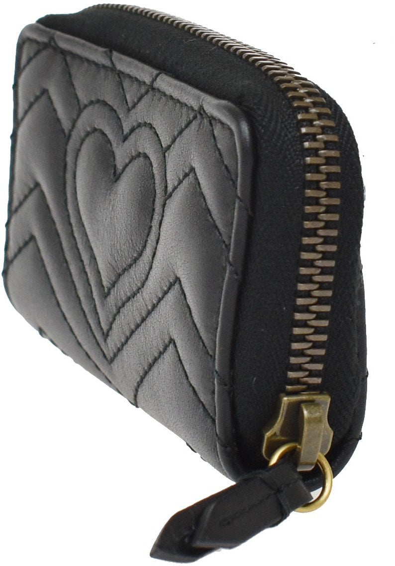 Gucci GG Marmont Zip Around Matelasse Leather Small