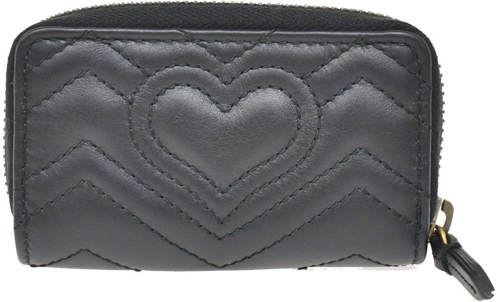 Gucci GG Marmont Zip Around Matelasse Leather Small