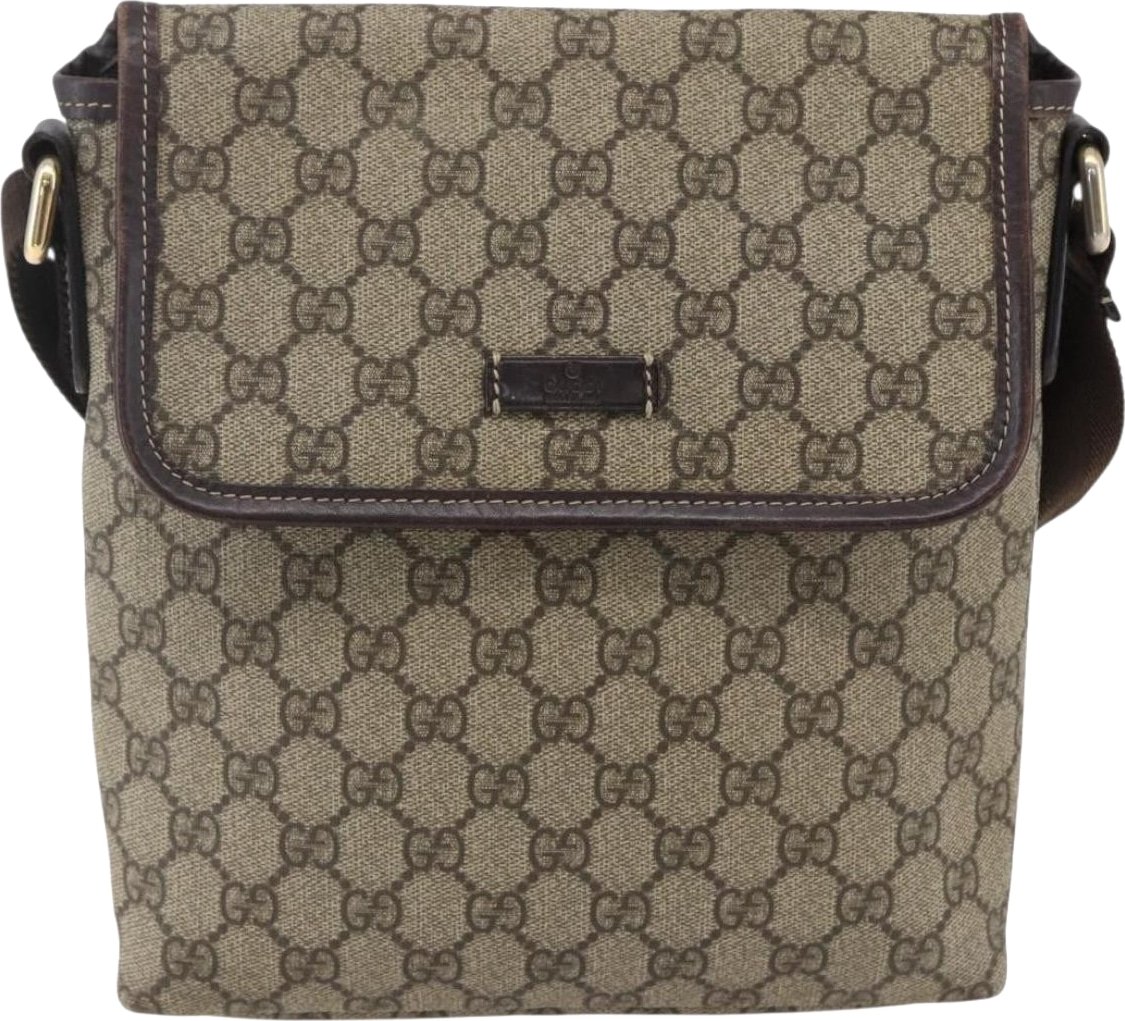 Gucci Flap Messenger GG Coated Canvas Small