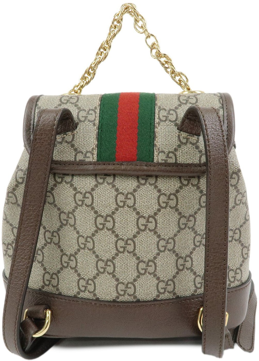 Gucci Ophidia Flap GG Coated Canvas with Leather Small