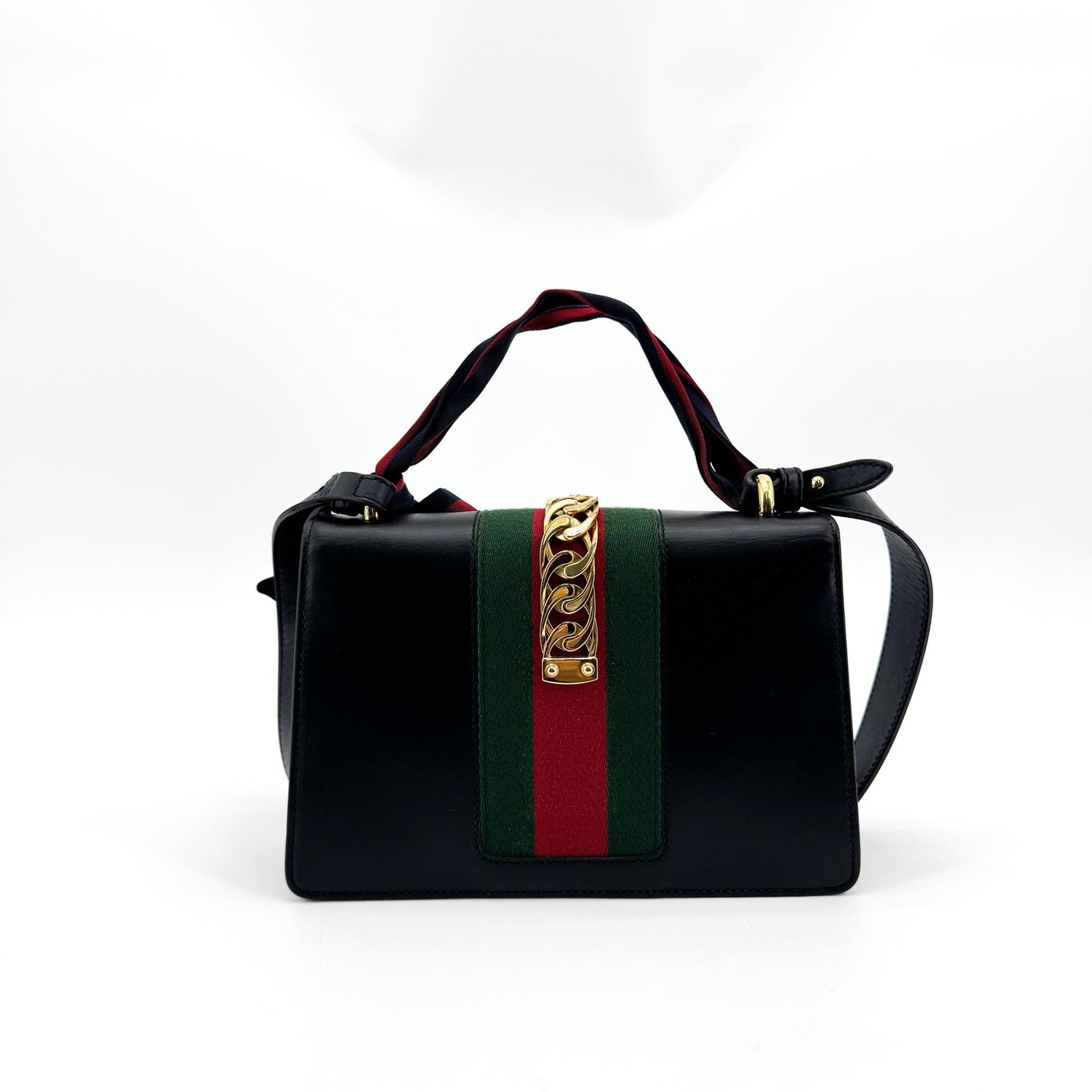 Gucci Sylvie Chain Leather Mini