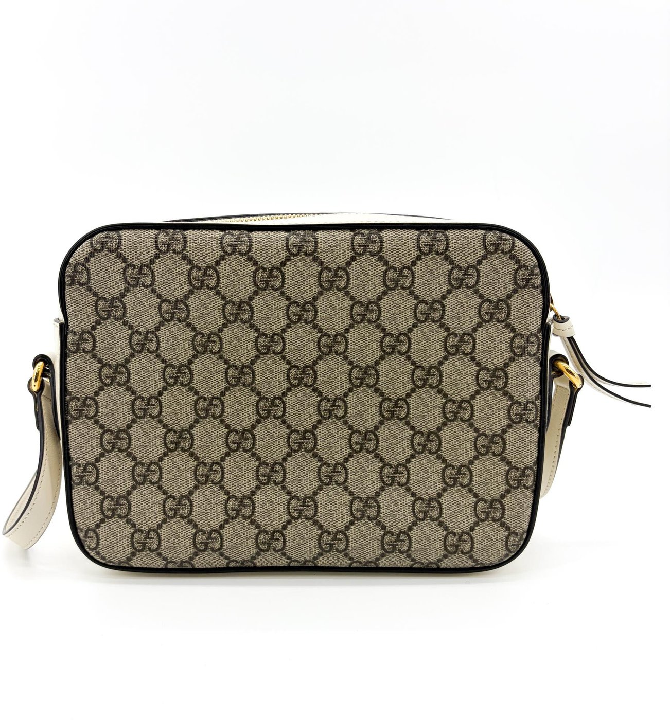 Gucci Horsebit 1955 Flap Pocket Camera GG Coated Canvas and Leather Small
