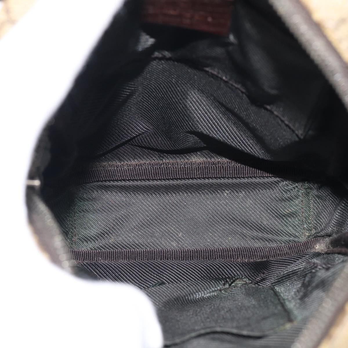 Gucci Vintage Front Pocket Flat Messenger GG Canvas and Leather Medium