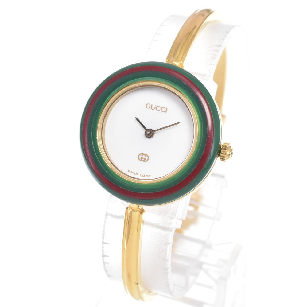 Gucci Interchangeable Bezel Quartz Stainless Steel with Plastic 26