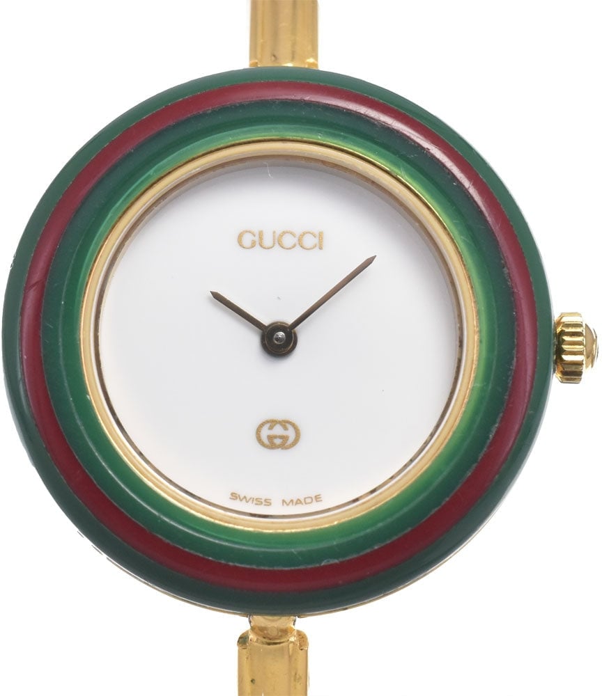 Gucci Interchangeable Bezel Quartz Stainless Steel with Plastic 26