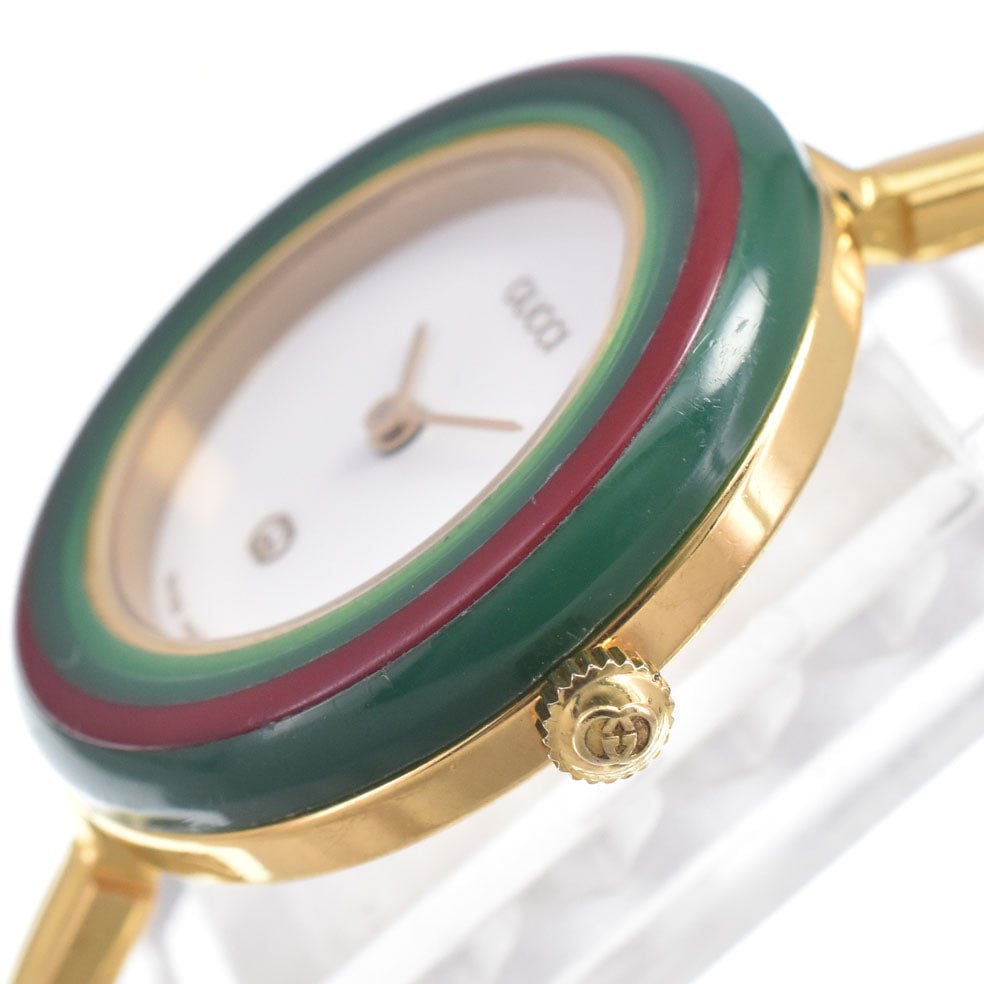 Gucci Interchangeable Bezel Quartz Stainless Steel with Plastic 26