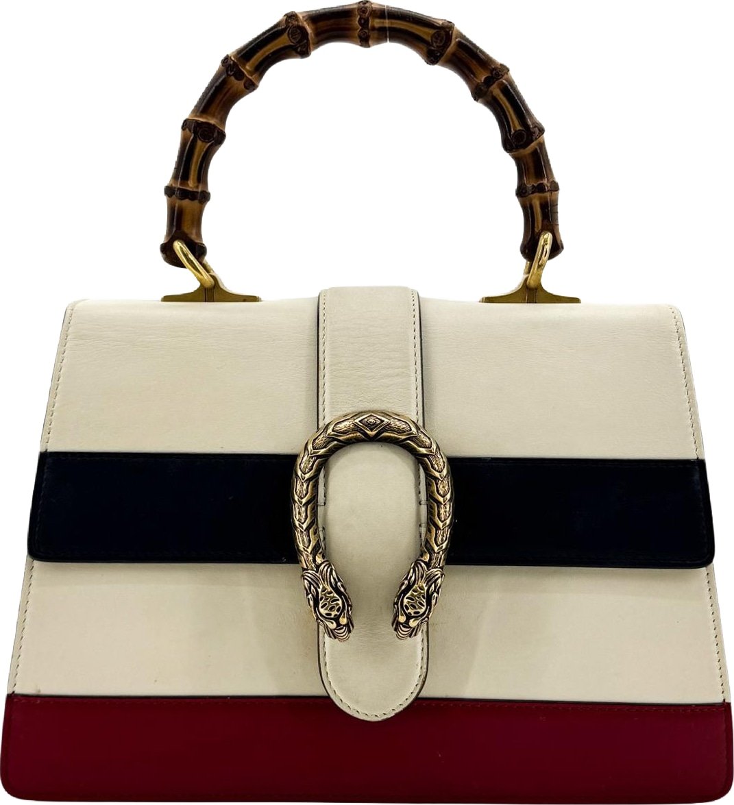 Gucci Dionysus Bamboo Top Handle Colorblock Leather Medium