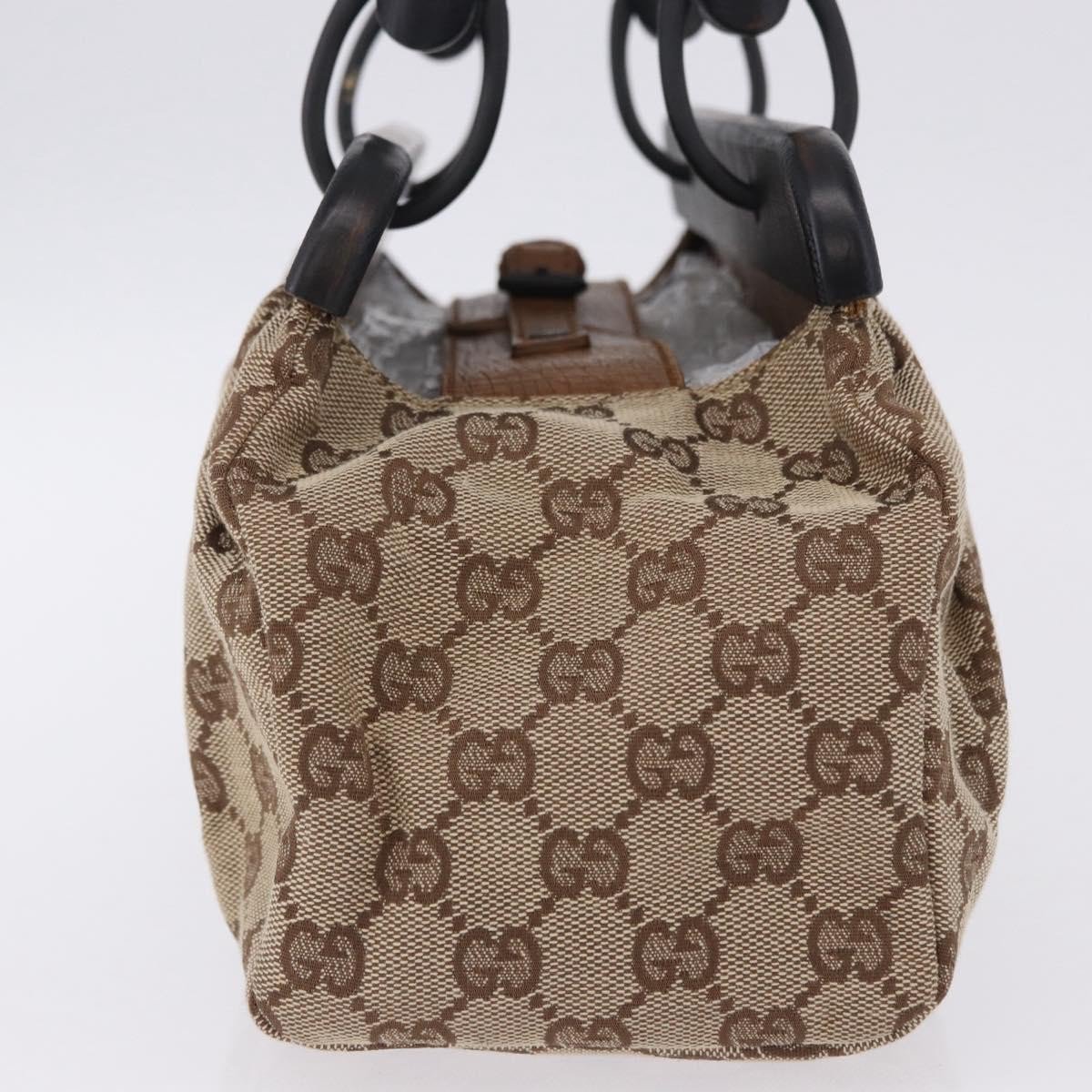 Gucci Wood Handle Frame Doctor Bag GG Canvas
