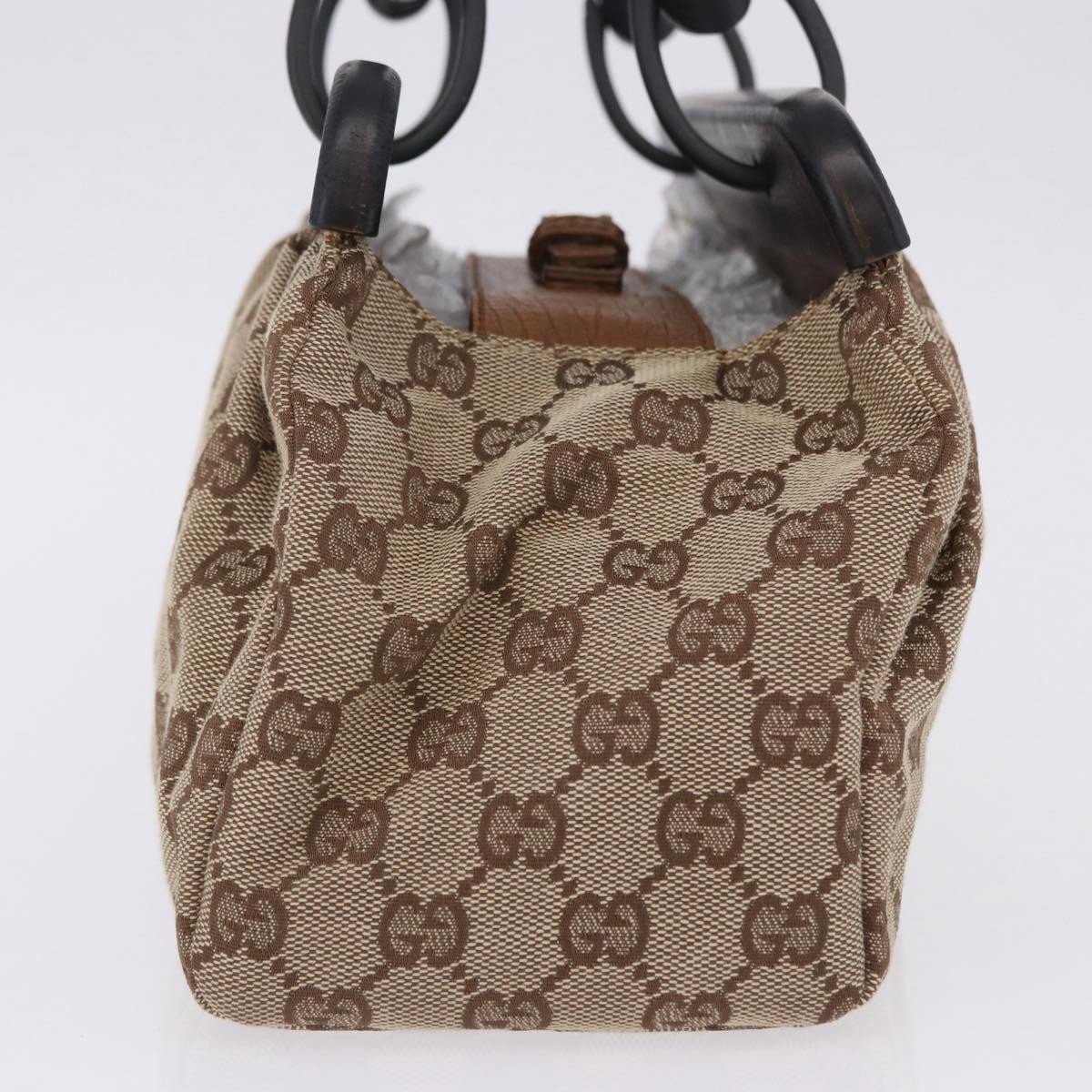 Gucci Wood Handle Frame Doctor Bag GG Canvas