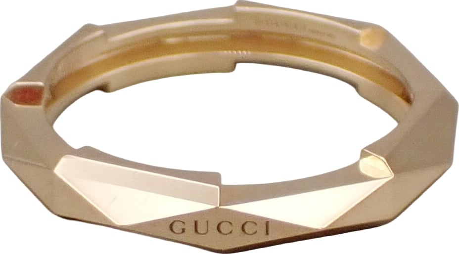 Gucci Link to Love Studded 18K Yellow Gold 4mm