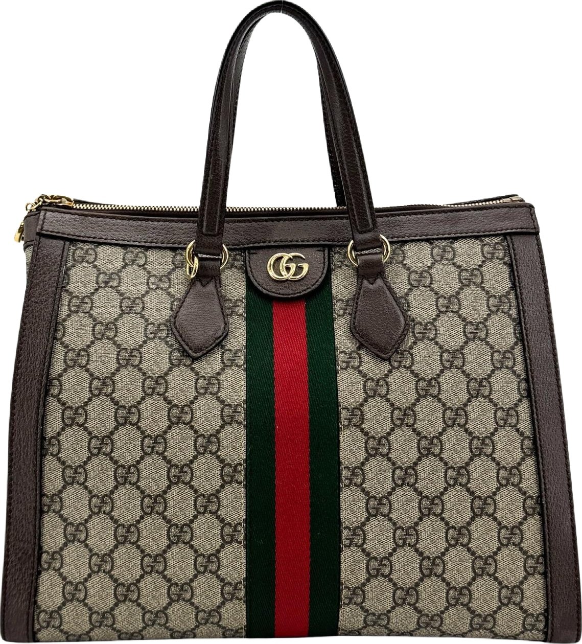 Gucci Ophidia Top Handle GG Coated Canvas Medium