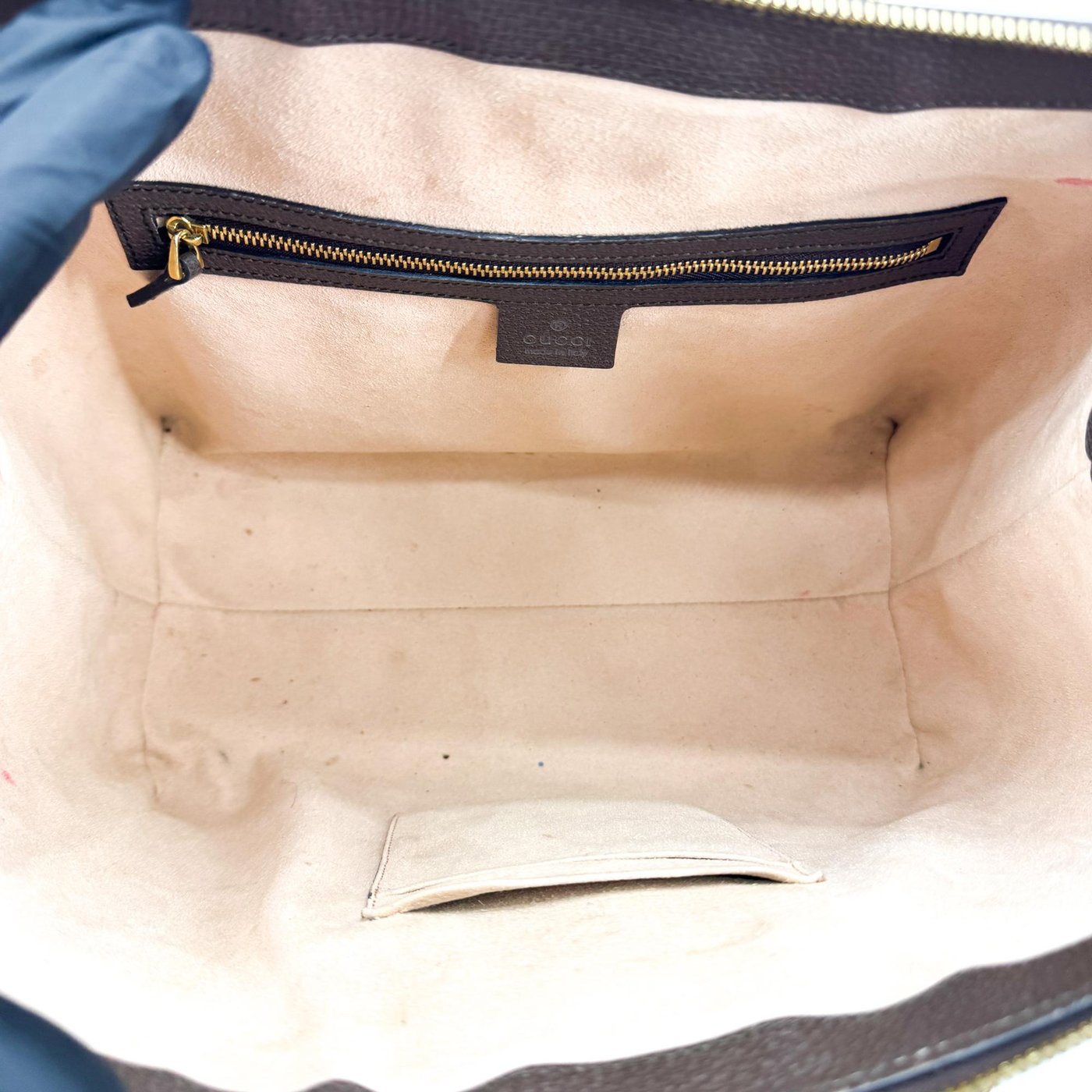 Gucci Ophidia Top Handle GG Coated Canvas Medium