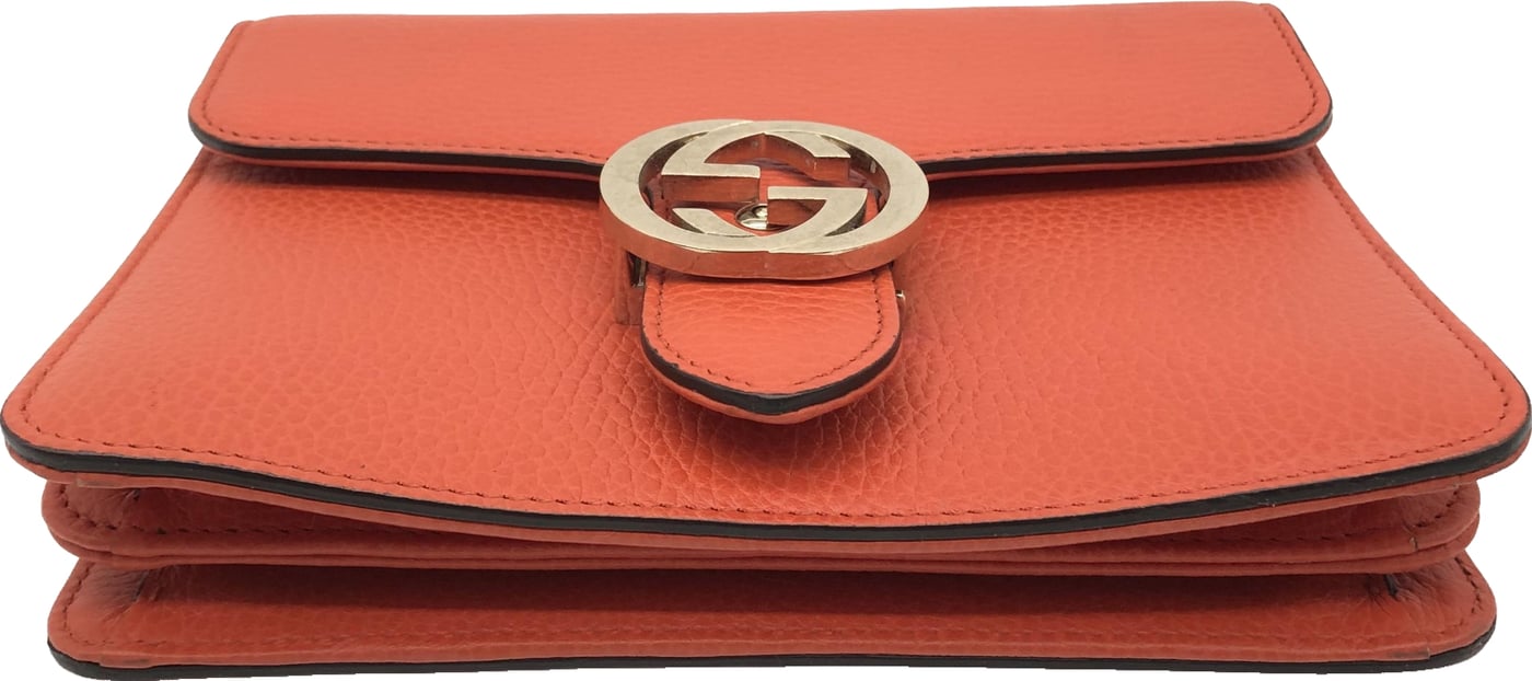 Gucci Interlocking Chain Leather Small
