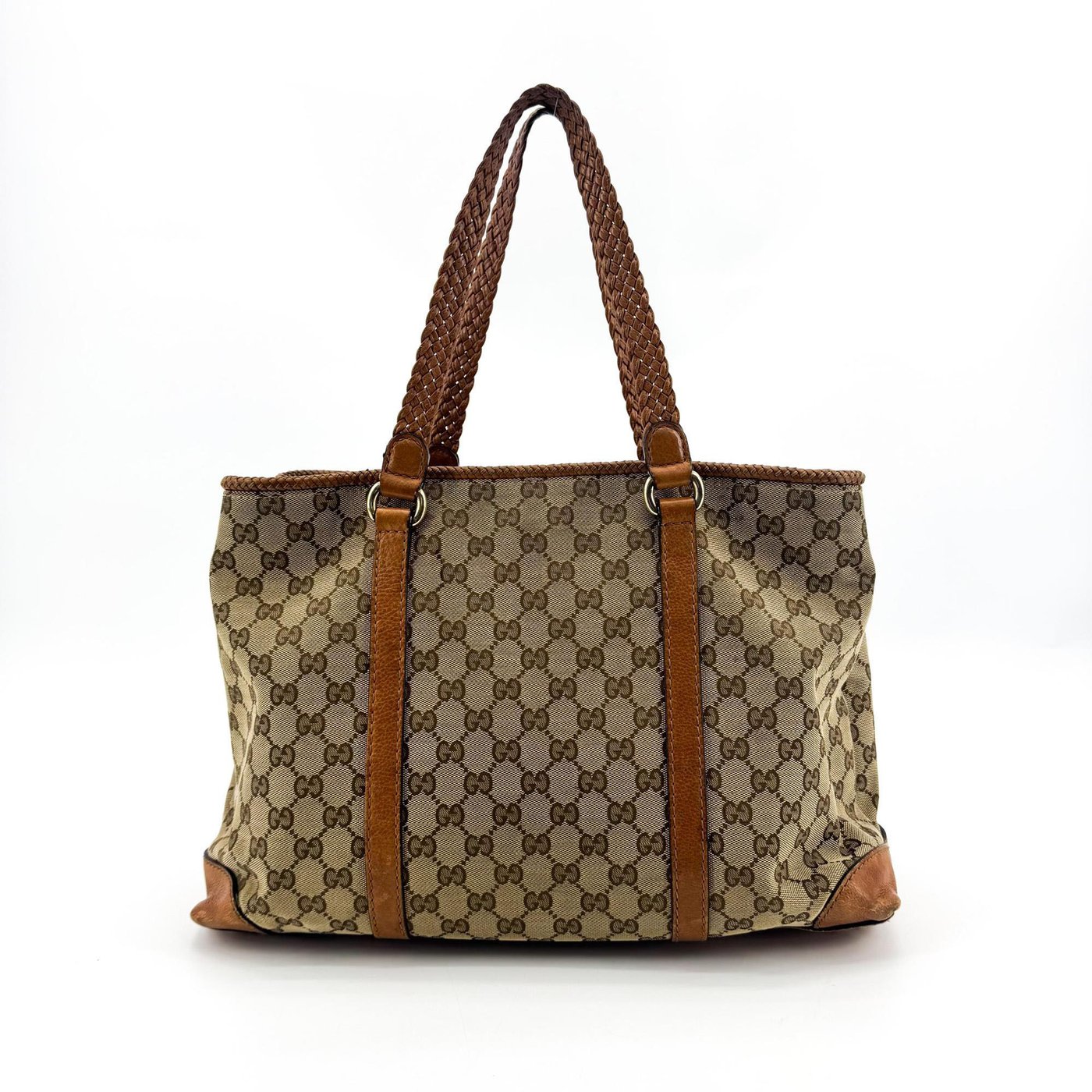 Gucci Bella GG Canvas with Leather Medium