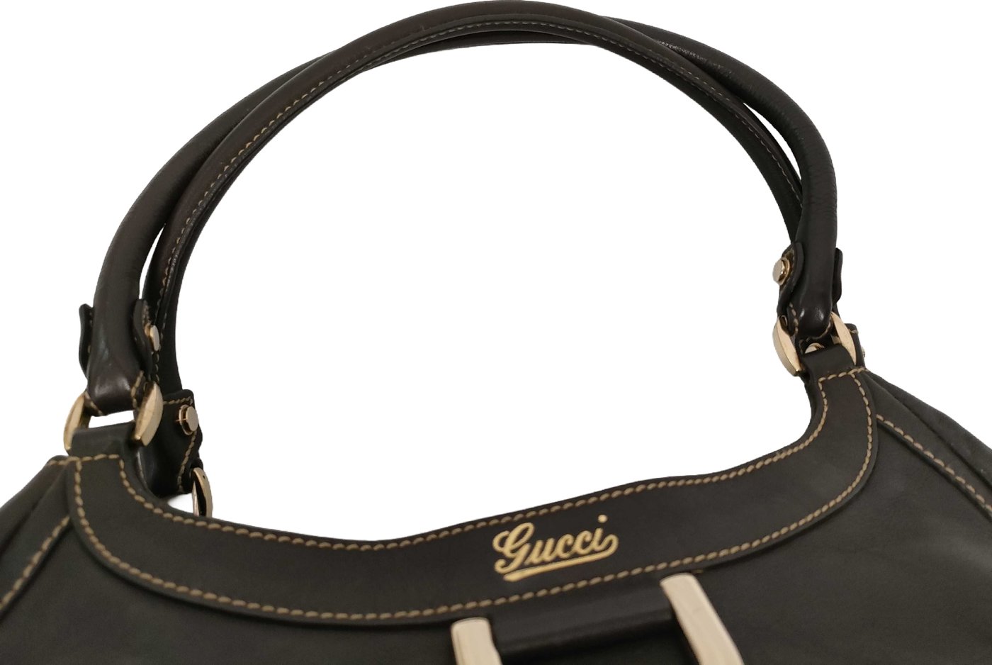 Gucci D Ring Hobo Leather Large