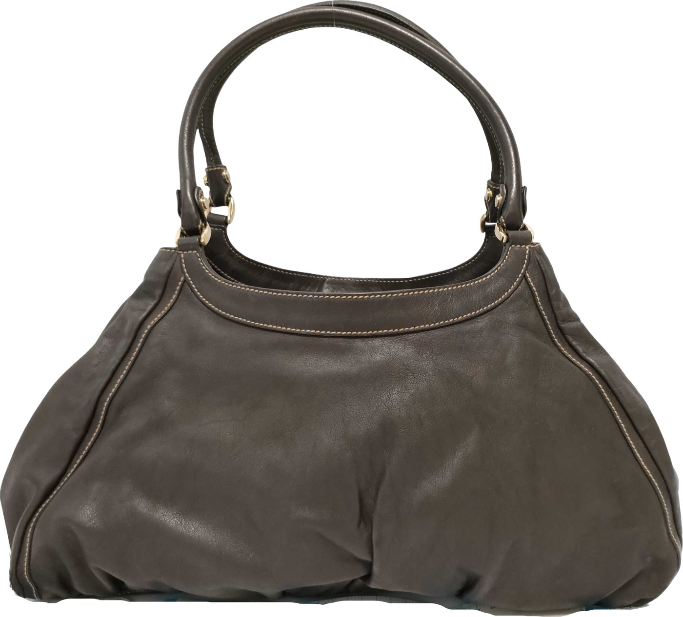 Gucci D Ring Hobo Leather Large