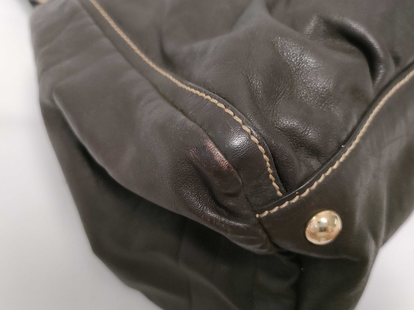 Gucci D Ring Hobo Leather Large