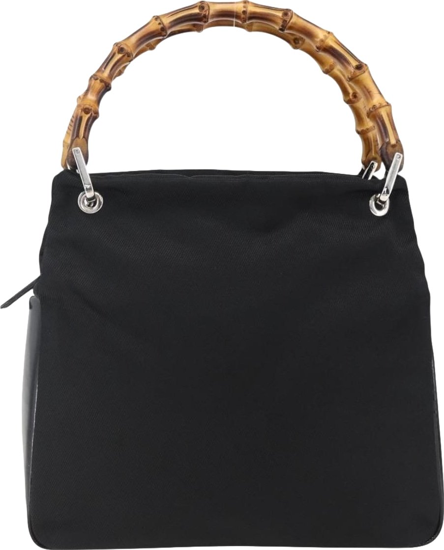 Gucci Vintage Bamboo Handle Tote Nylon