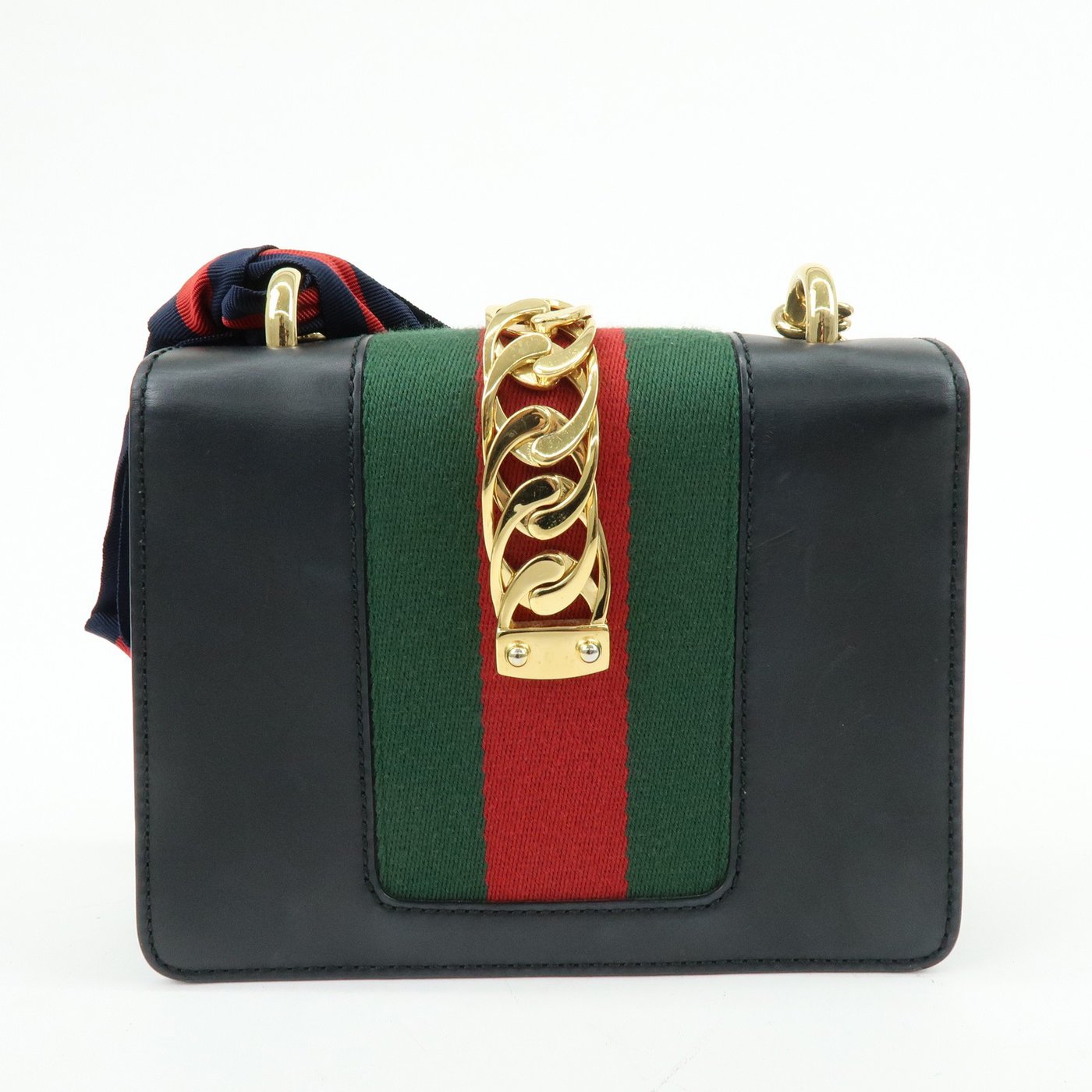 Gucci Sylvie Chain Leather Mini