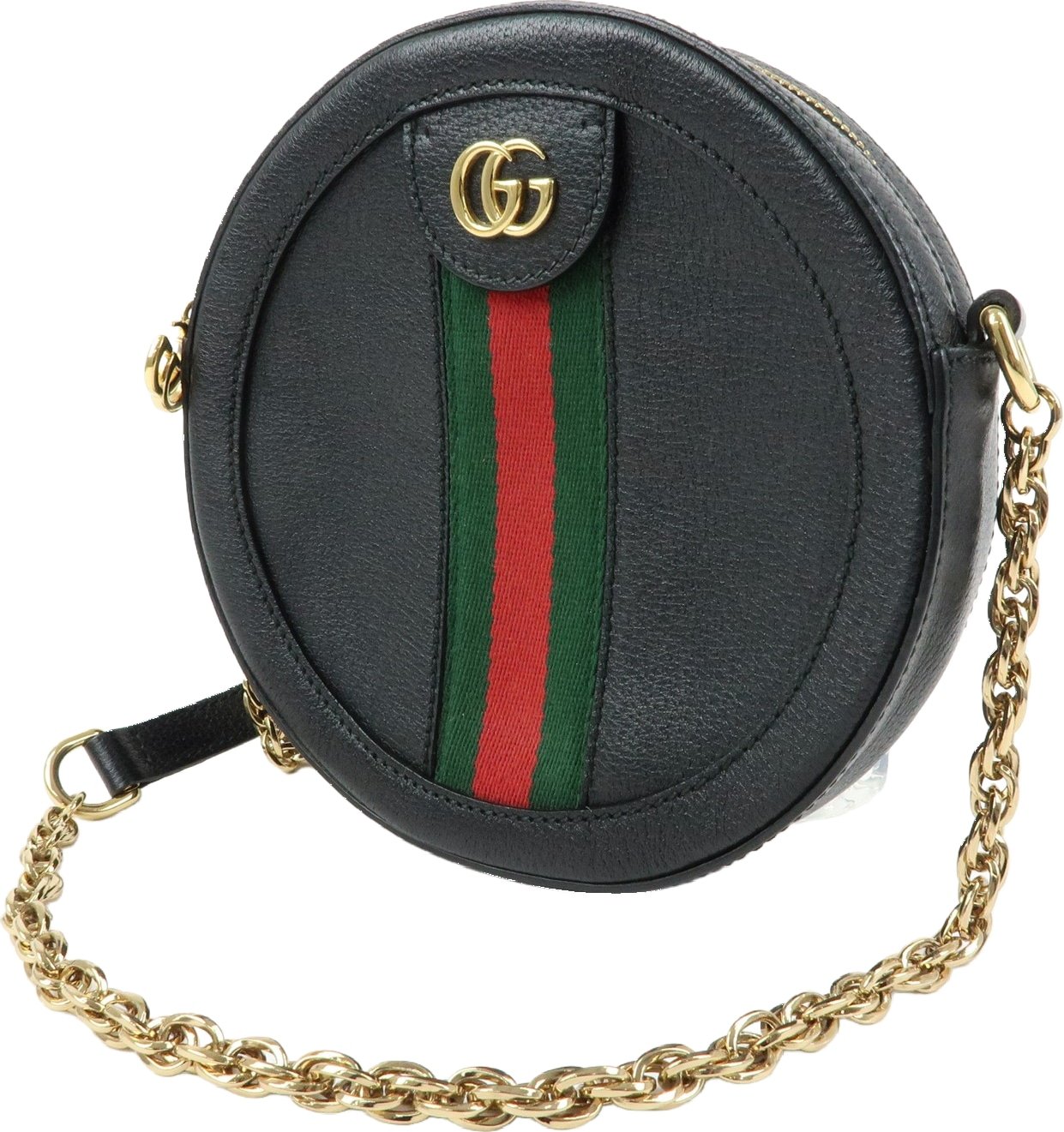 Gucci Ophidia Round Leather Mini