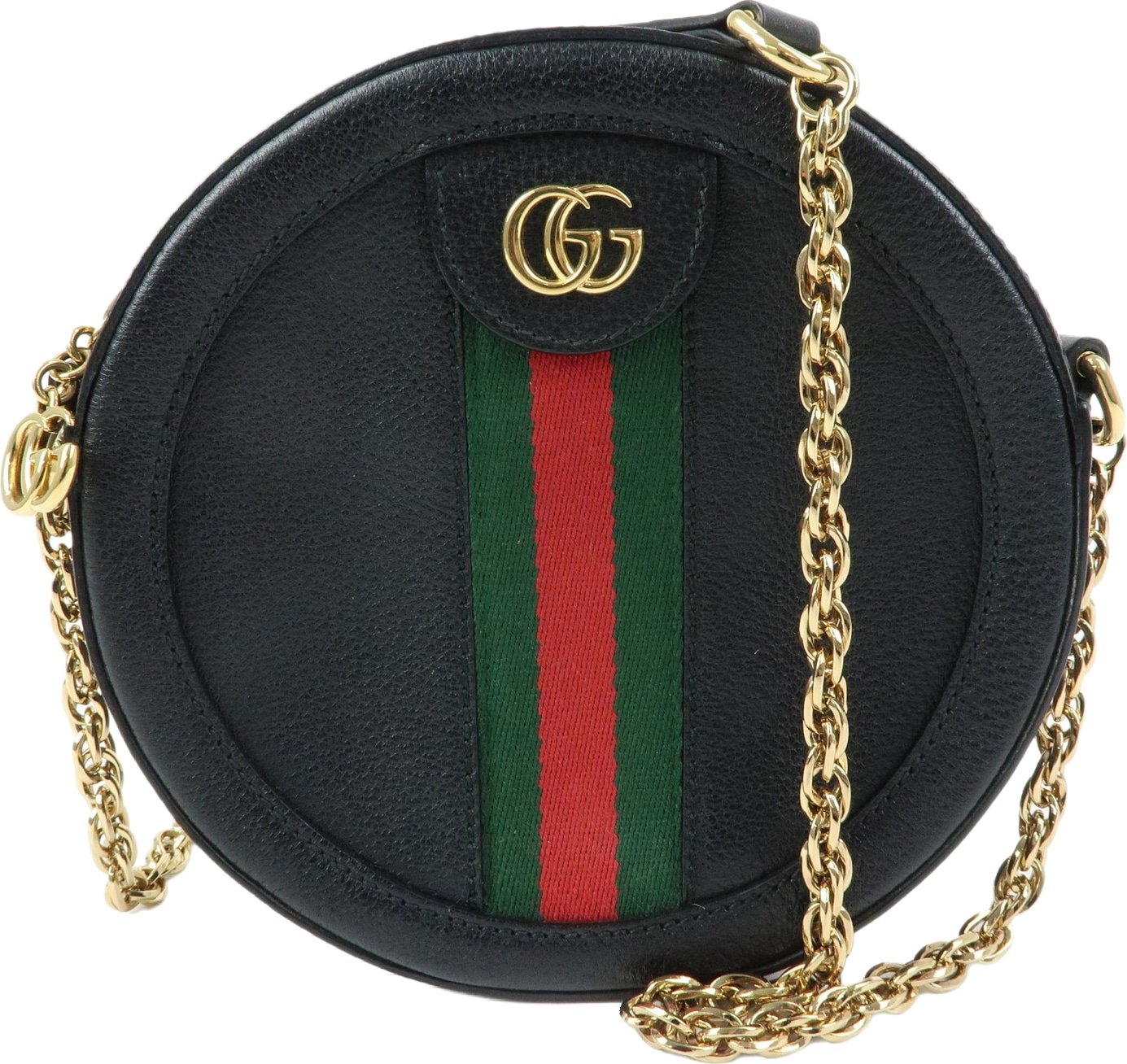 Gucci Ophidia Round Leather Mini