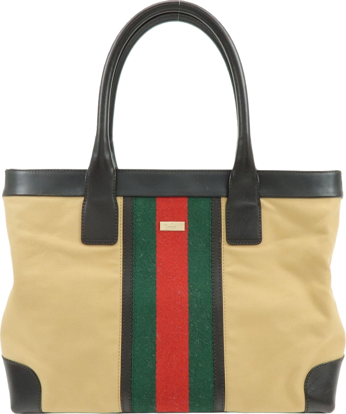 Gucci Vintage Web Canvas and Leather