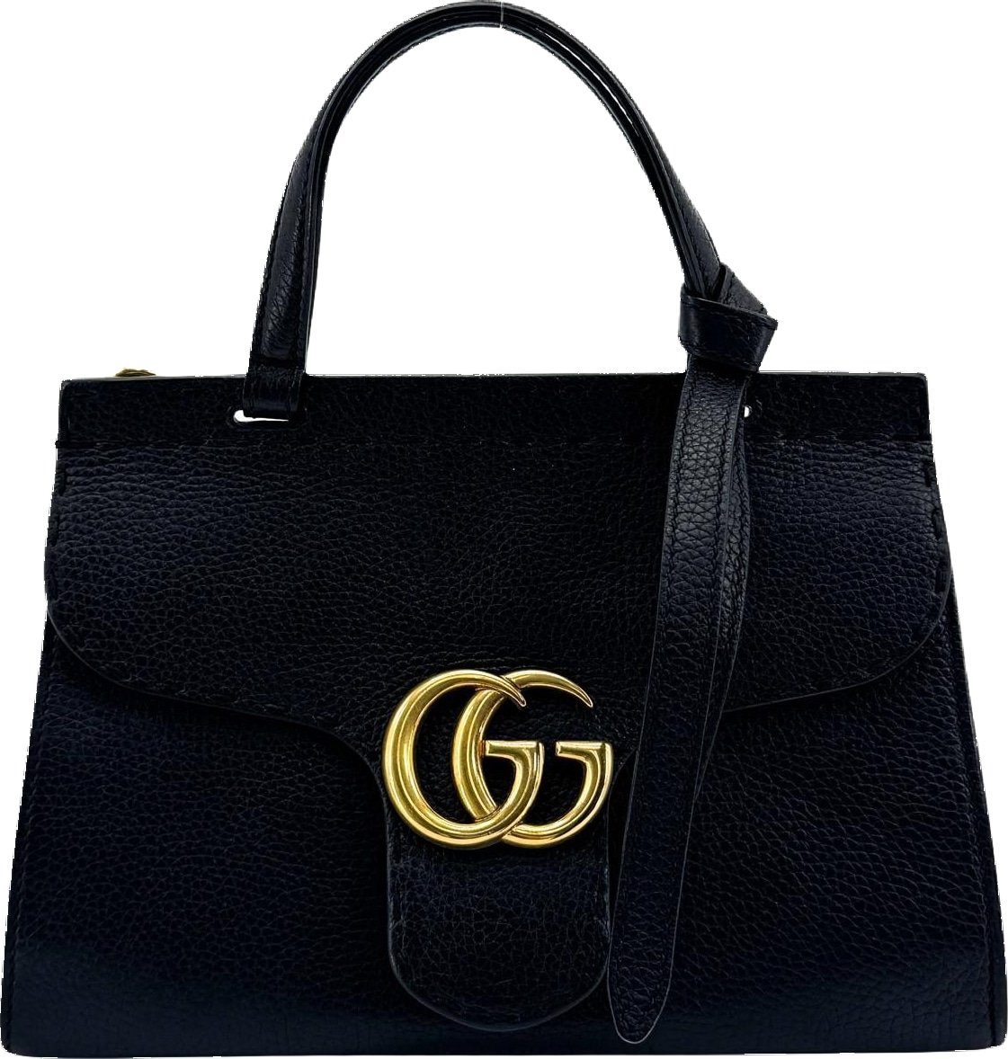 Gucci GG Marmont Top Handle Leather Medium