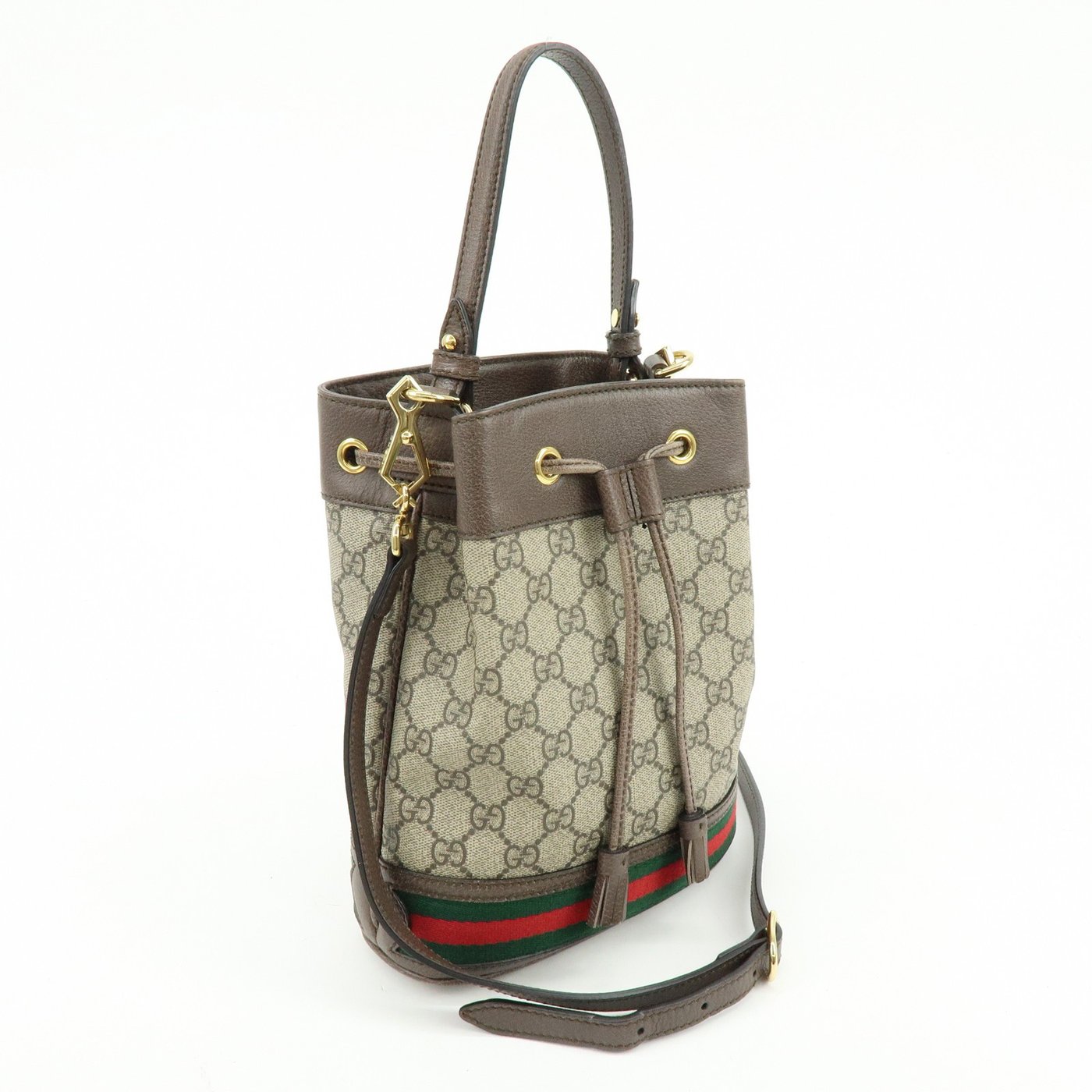 Gucci Ophidia Bucket GG Coated Canvas Small