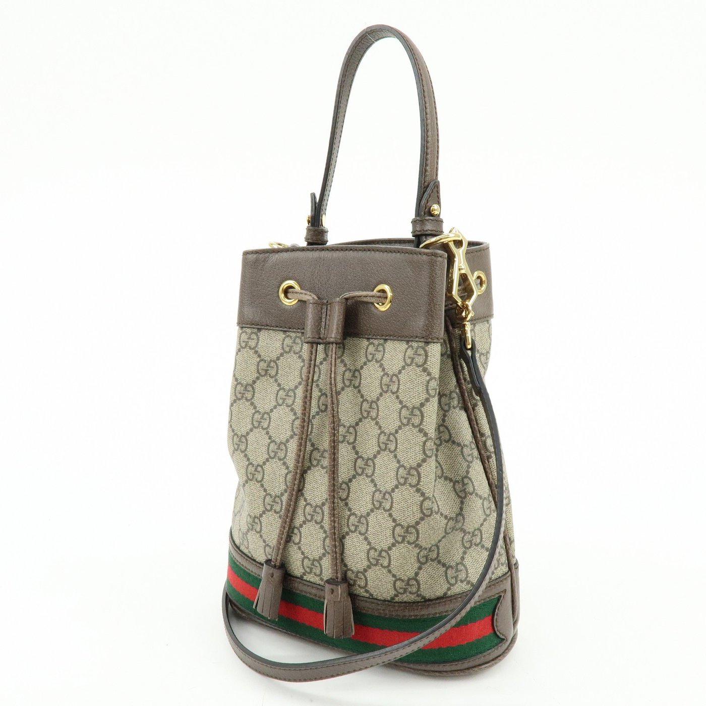 Gucci Ophidia Bucket GG Coated Canvas Small
