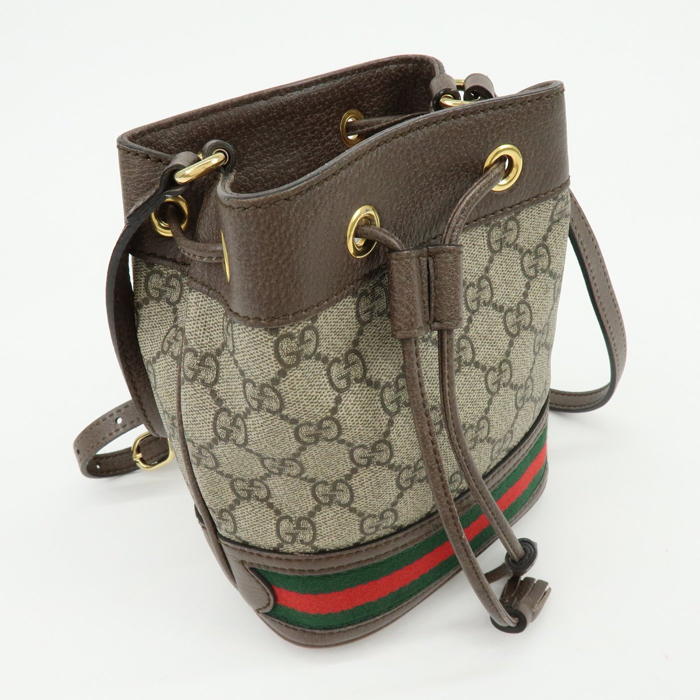Gucci Ophidia Bucket GG Coated Canvas Mini