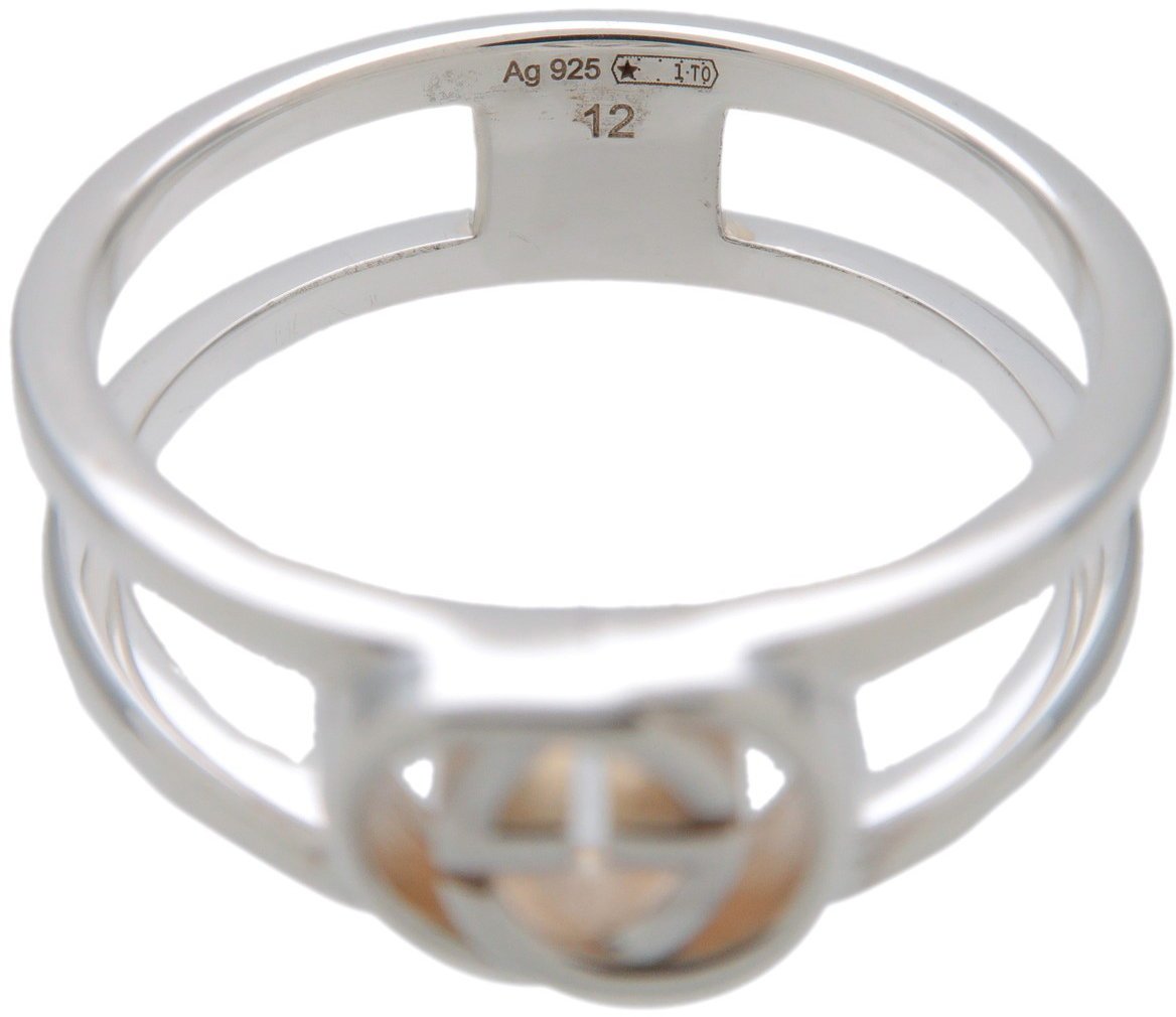 Gucci Interlocking G Flower Band Sterling Silver