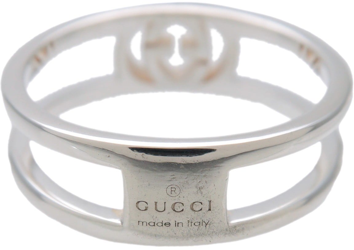 Gucci Interlocking G Flower Band Sterling Silver