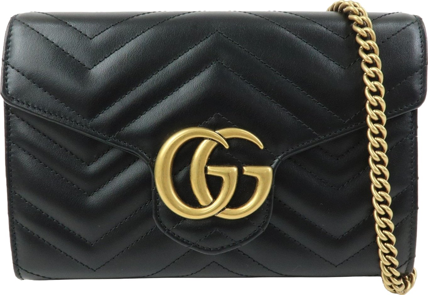 Gucci GG Marmont Chain Matelasse Leather Mini