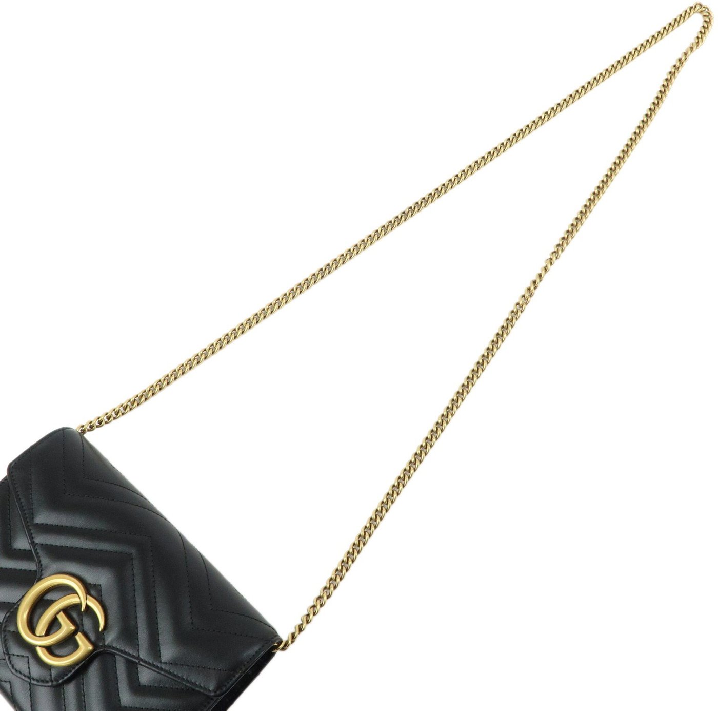 Gucci GG Marmont Chain Matelasse Leather Mini