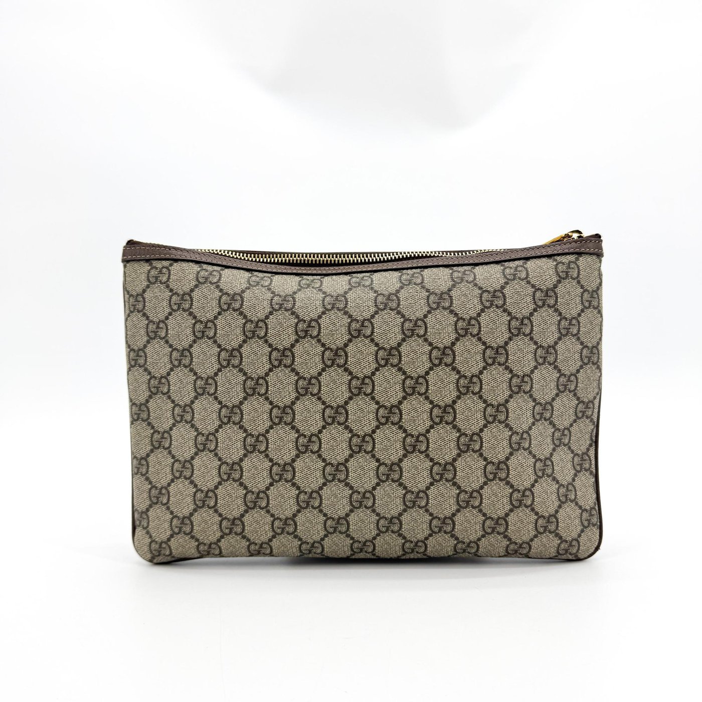 Gucci Ophidia Zip Pouch GG Coated Canvas Large