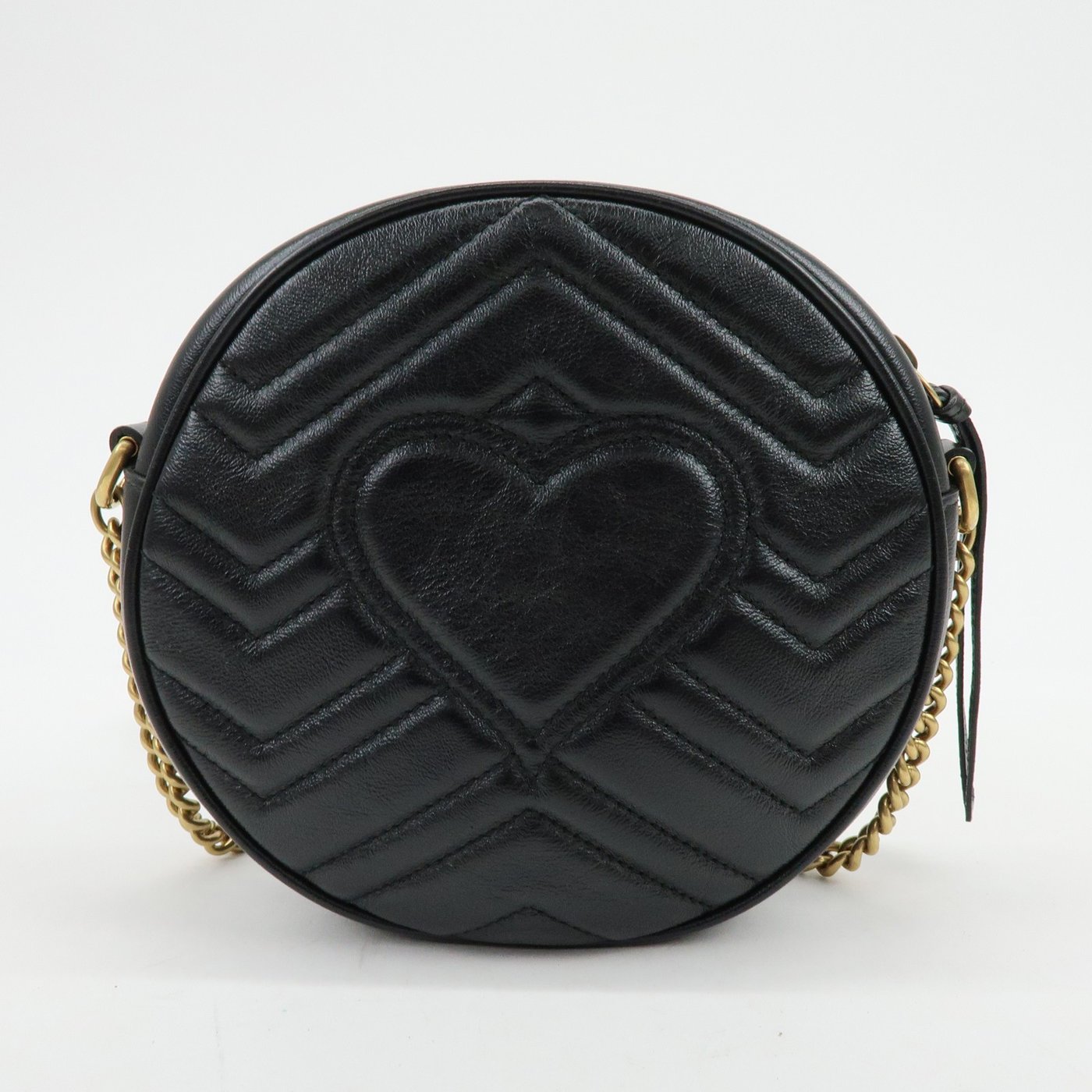 Gucci GG Marmont Round Matelasse Leather Mini