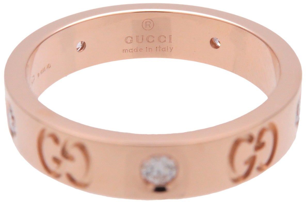 Gucci Icon 5 Diamonds 18K Rose Gold and Diamonds Thin