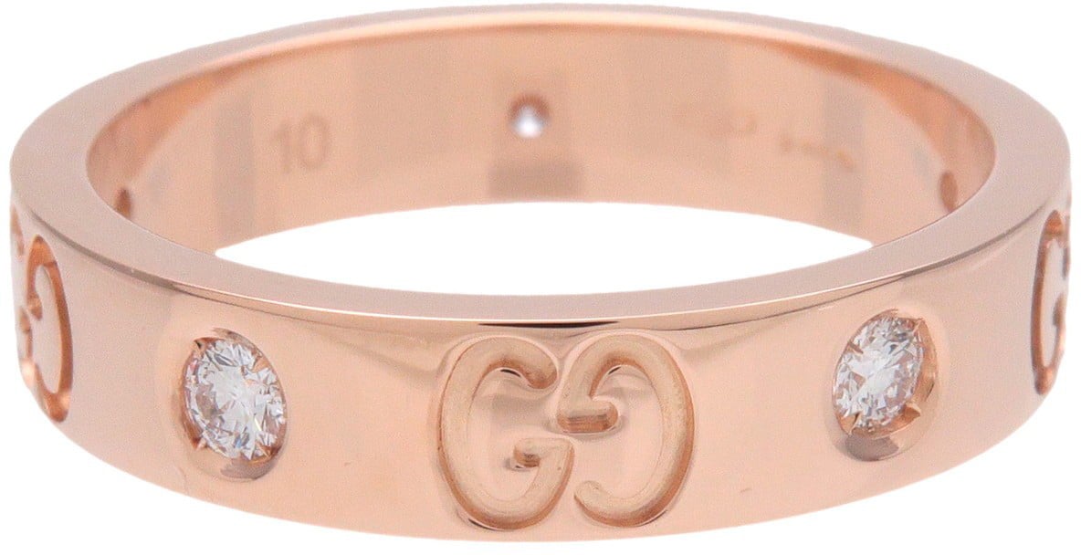 Gucci Icon 5 Diamonds 18K Rose Gold and Diamonds Thin