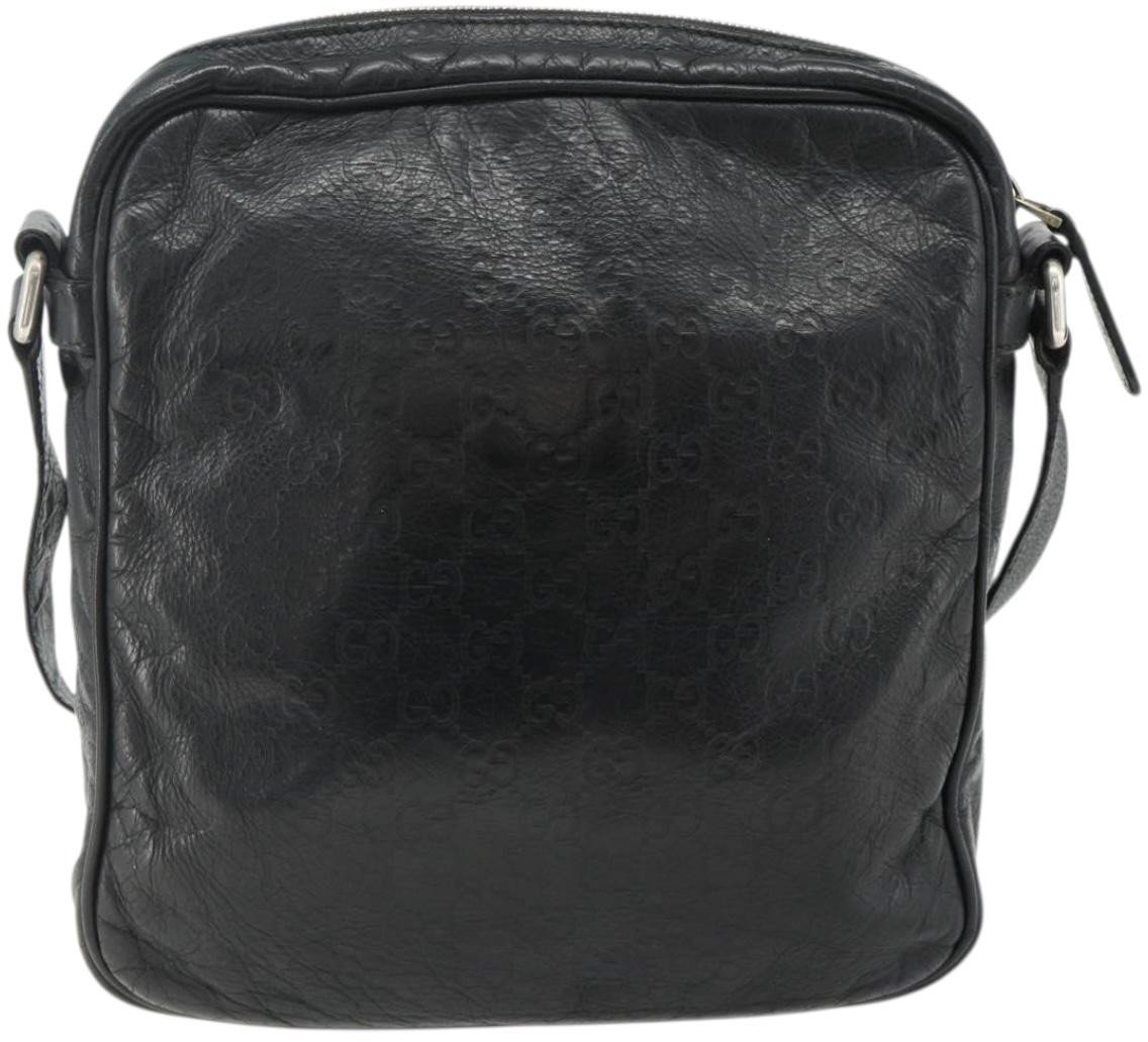 Gucci Front Zip Messenger Guccissima Leather Medium