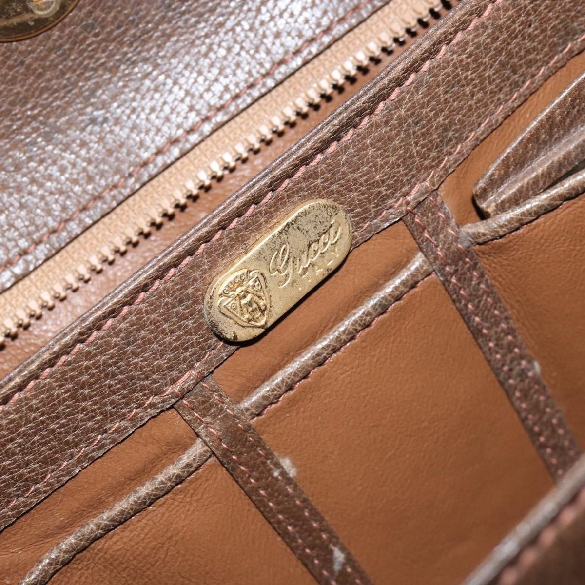 Gucci Vintage Convertible Bamboo Box Leather Small