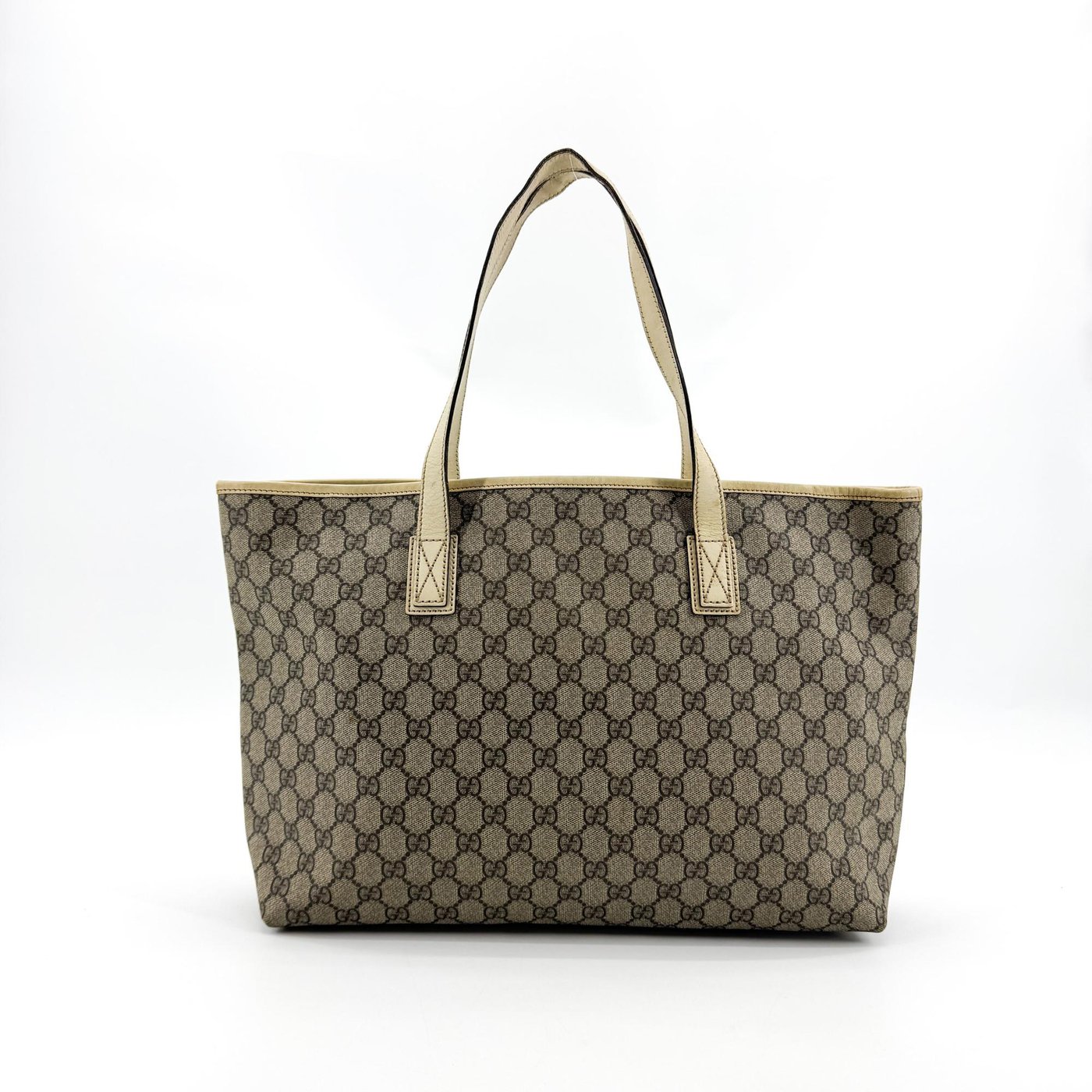 Gucci Plus GG Coated Canvas with Leather Large