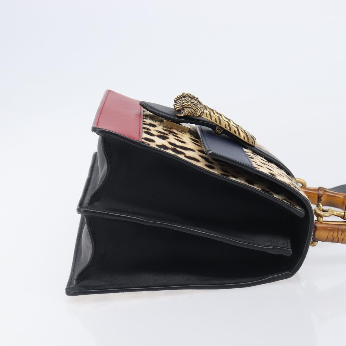 Gucci Dionysus Bamboo Top Handle Printed Pony Hair with Leather Medium