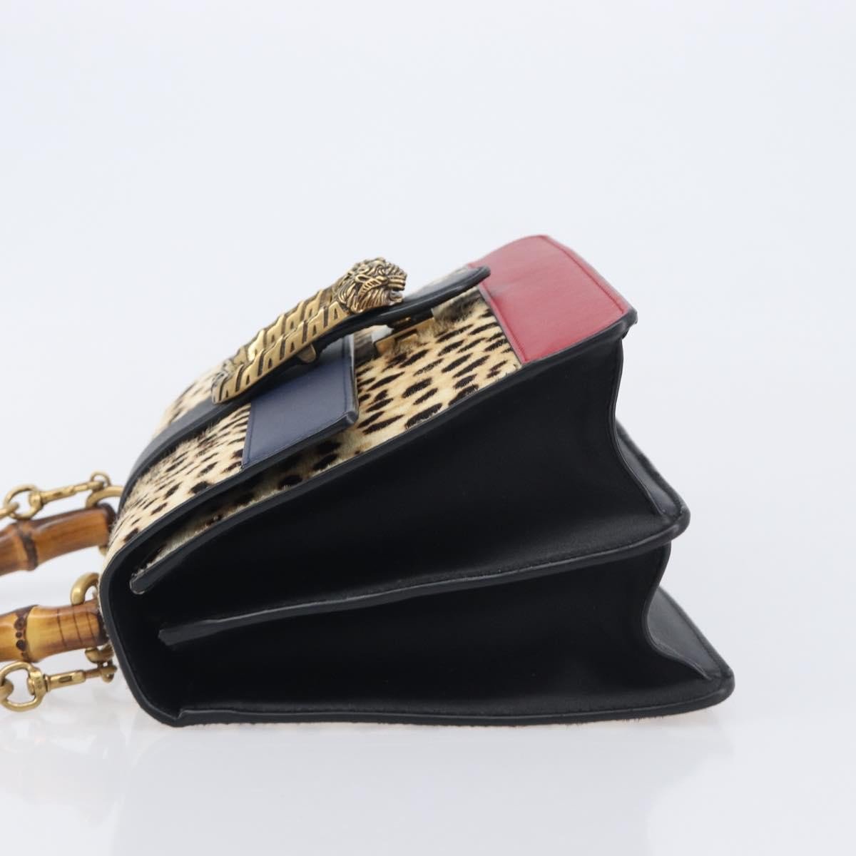 Gucci Dionysus Bamboo Top Handle Printed Pony Hair with Leather Medium